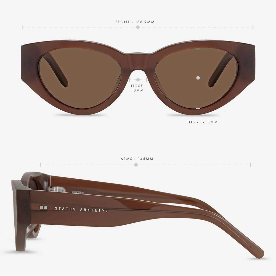 Status Anxiety Visceral Sunglasses - Brown