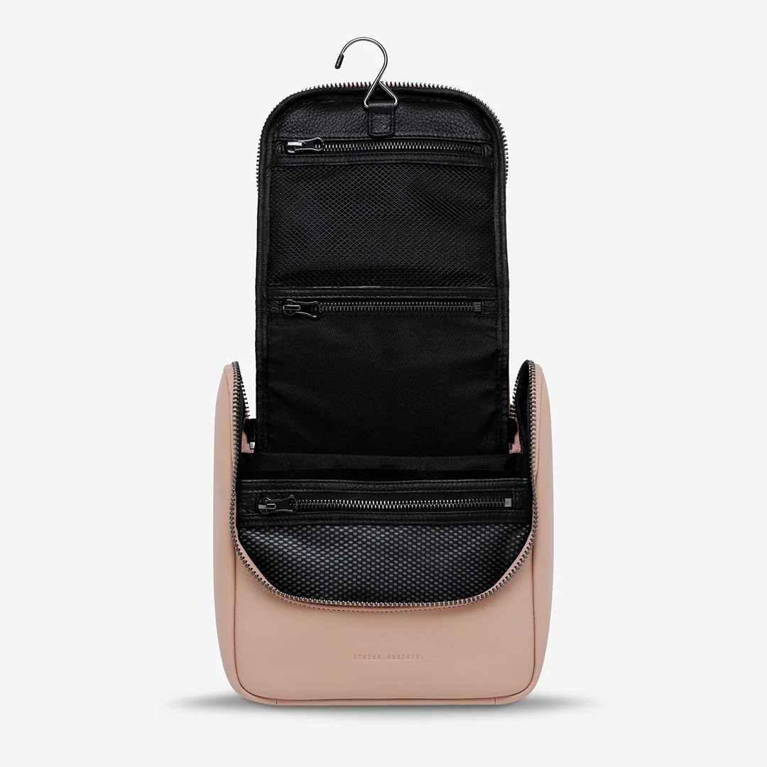 Status Anxiety Drifting Apart Toiletry Bag - Dusty Pink