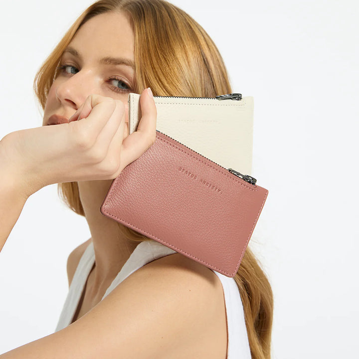 Status Anxiety Avoiding Things Wallet - Dusty Rose