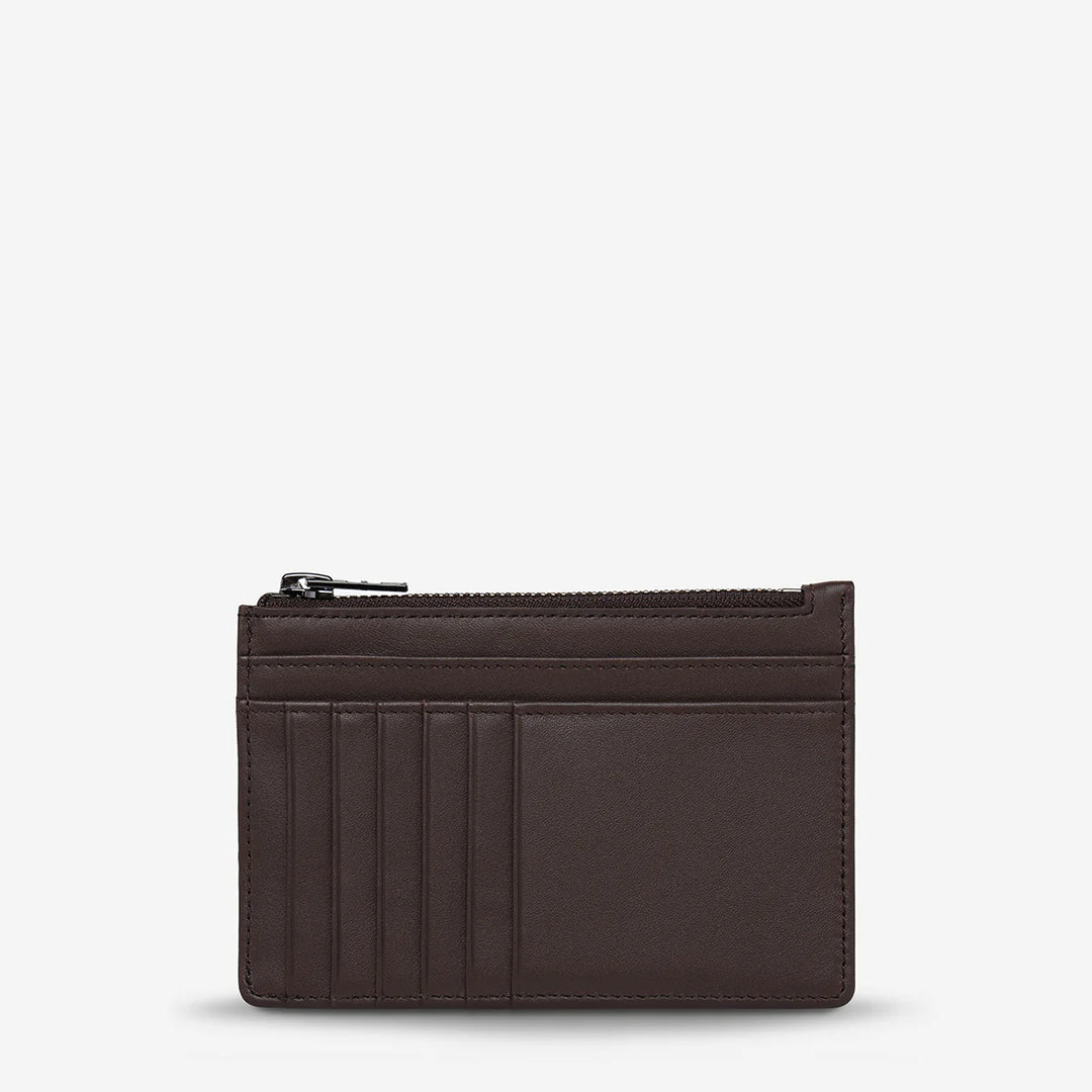 Status Anxiety Gone Again Wallet - Cocoa Nappa
