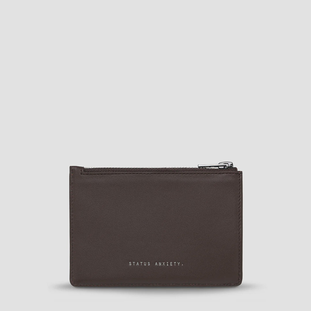 Status Anxiety Gone Again Wallet - Cocoa Nappa