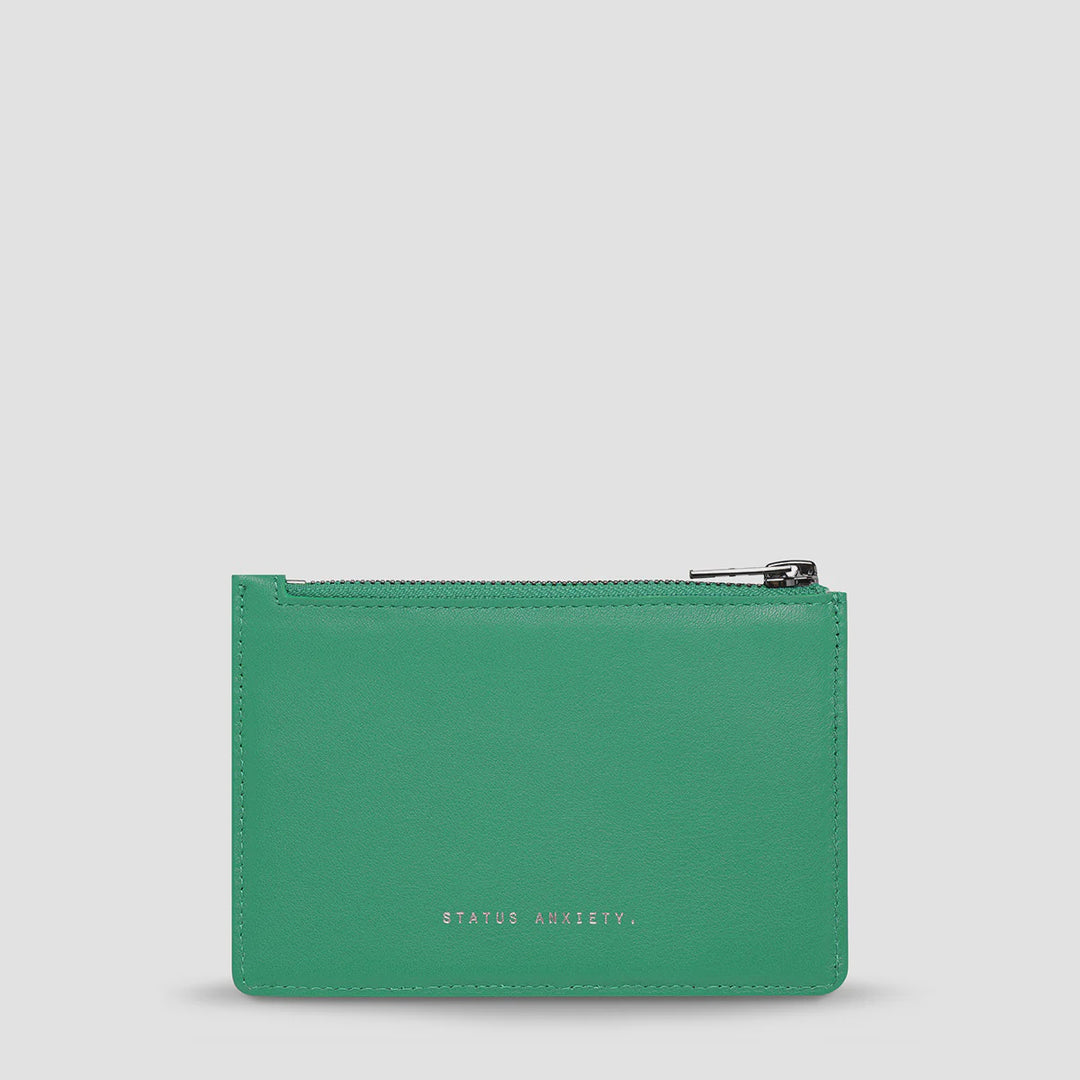 Status Anxiety Gone Again Wallet - Emerald Nappa