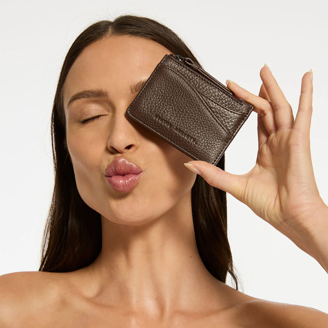 Status Anxiety Hearts Still Beating Wallet - Cocoa
