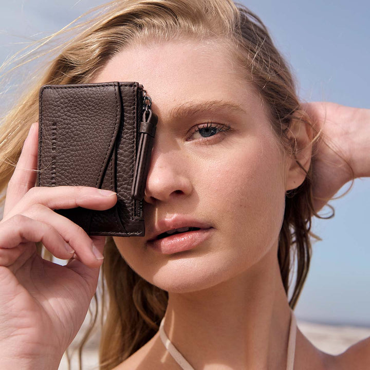 Status Anxiety Hearts Still Beating Wallet - Cocoa