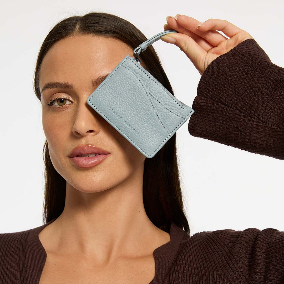 Status Anxiety Hearts Still Beating Wallet - Powder Blue