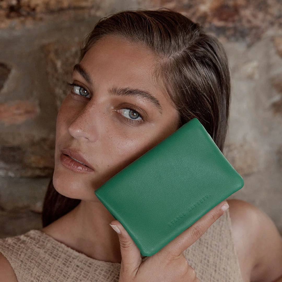 Status Anxiety Is Now Better Wallet - Emerald Nappa
