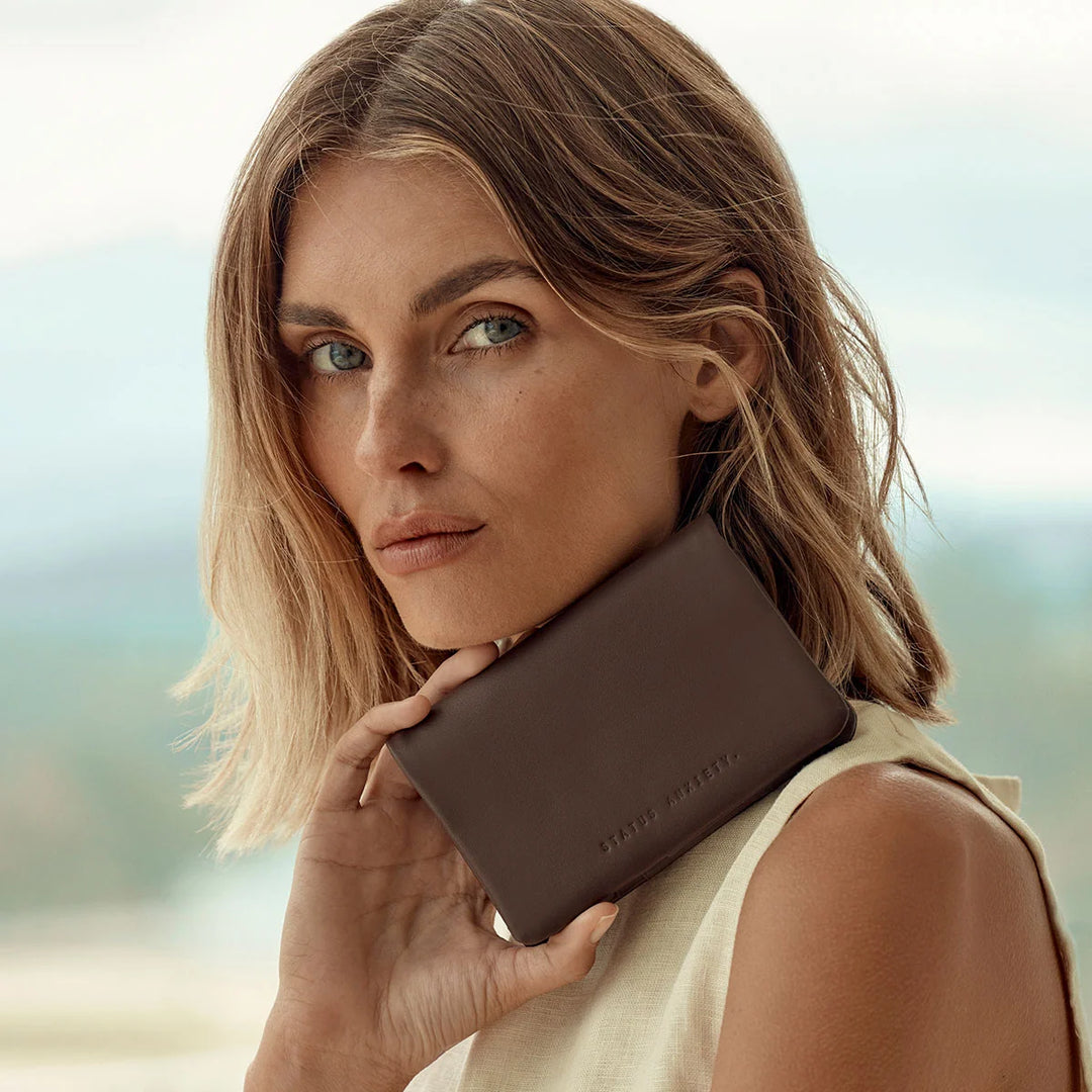 Status Anxiety Is Now Better Wallet - Cocoa Nappa