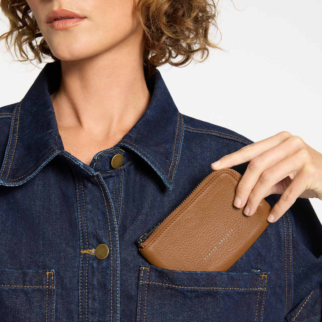 Status Anxiety Left Behind Pouch - Tan
