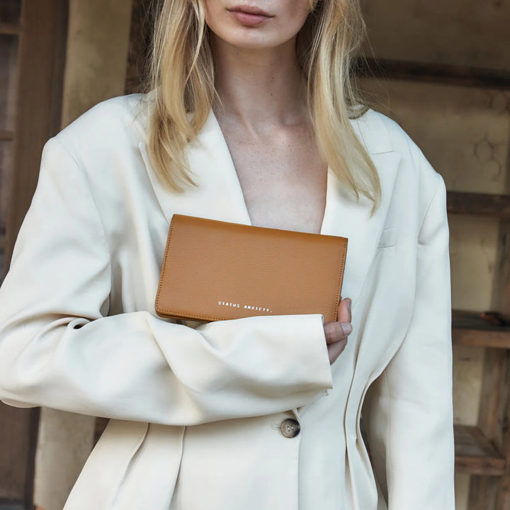 Status Anxiety Living Proof Wallet - Tan