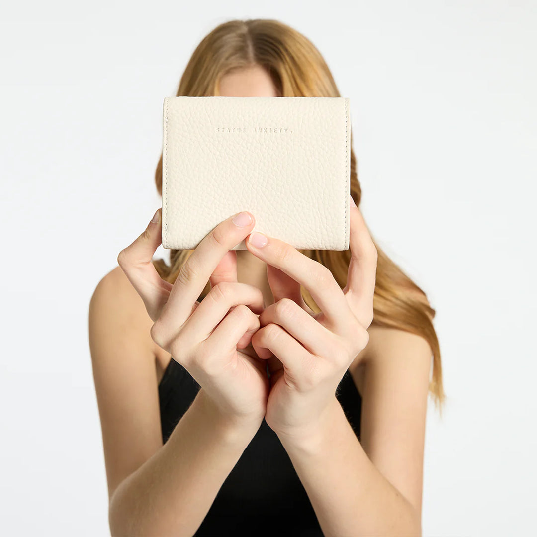 Status Anxiety Lucky Sometimes Wallet - Chalk
