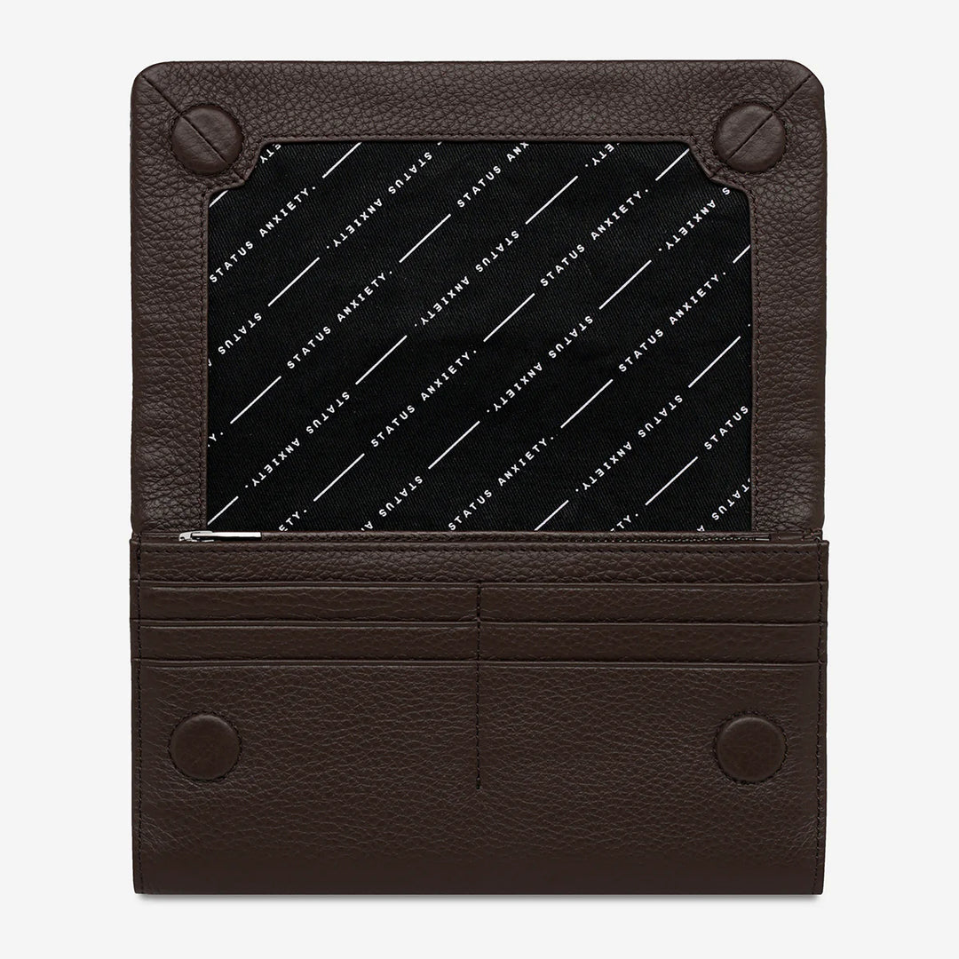 Status Anxiety Remnant Wallet - Cocoa