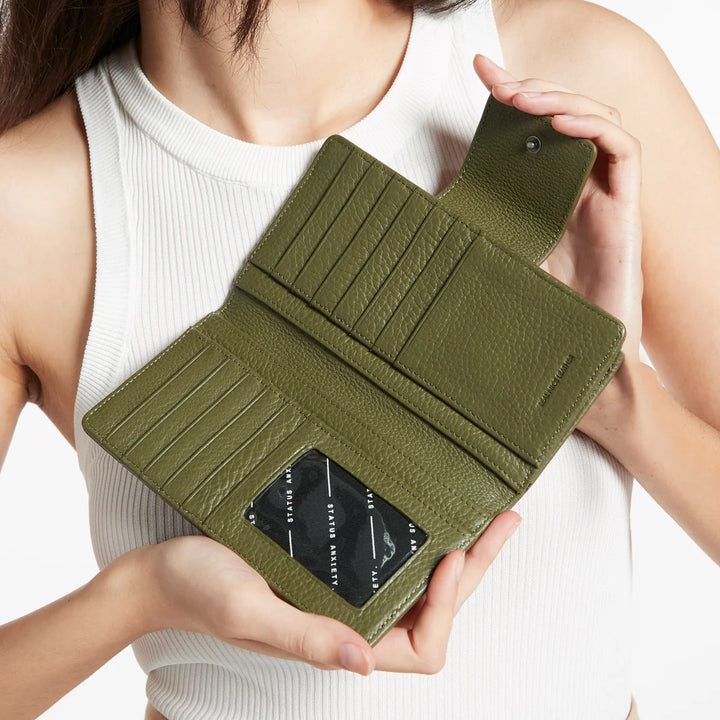 Status Anxiety Ruins Wallet - Khaki