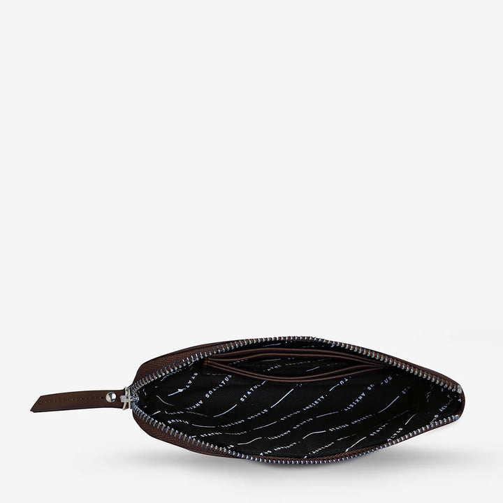 Status Anxiety Smoke and Mirrors Pouch - Cocoa