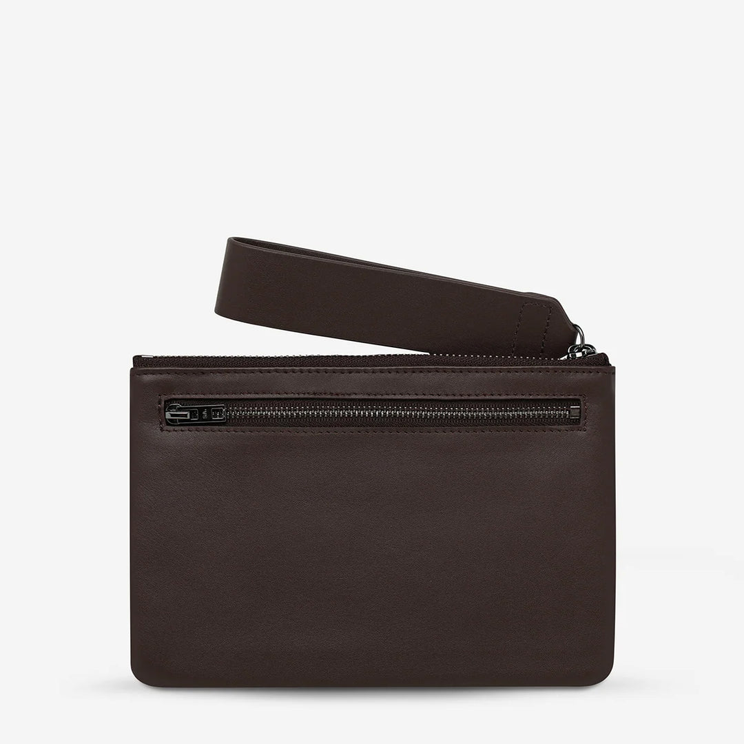 Status Anxiety Take Your Chances Pouch - Cocoa Nappa