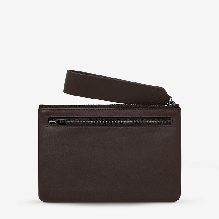 Status Anxiety Take Your Chances Pouch - Cocoa Nappa