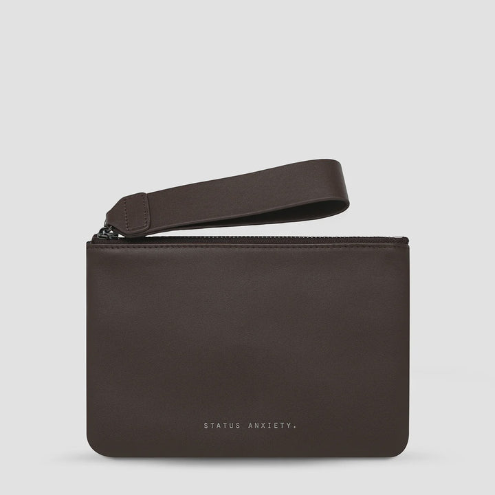 Status Anxiety Take Your Chances Pouch - Cocoa Nappa