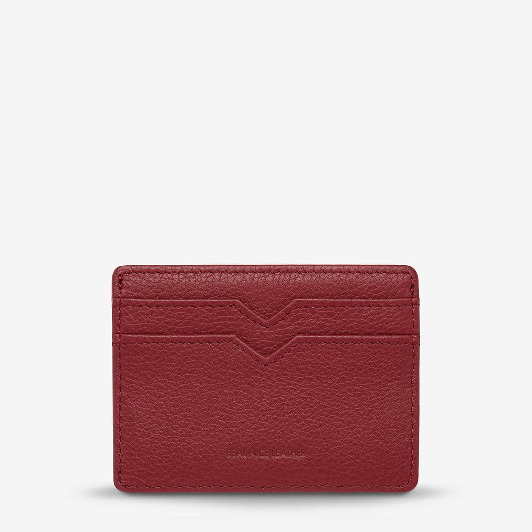 Status Anxiety Together For Now Card Holder - Rogue Red
