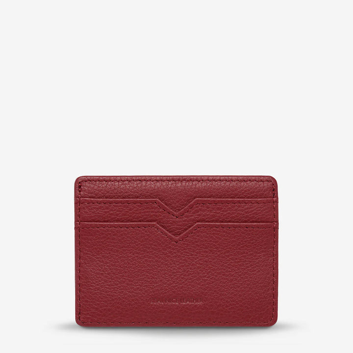 Status Anxiety Together For Now Card Holder - Rogue Red