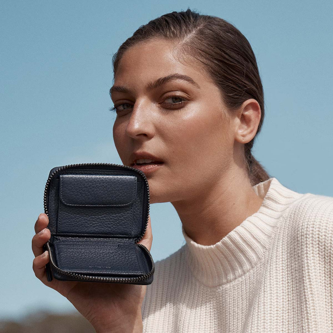 Status Anxiety Wayward Wallet - Midnight Blue