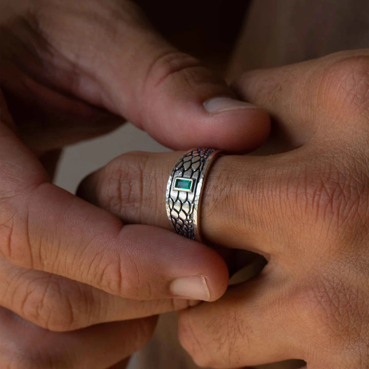 Sue The Boy Sterling Silver Men's Ecdysis II Ring