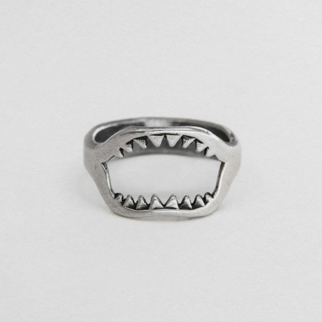 Sue The Boy Sterling Silver Men's Jaws Ring