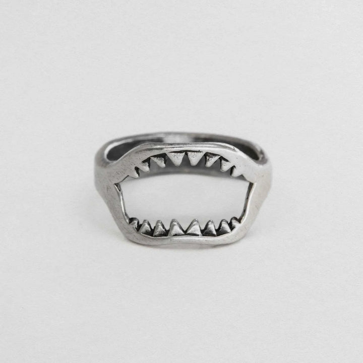 Sue The Boy Sterling Silver Men's Jaws Ring