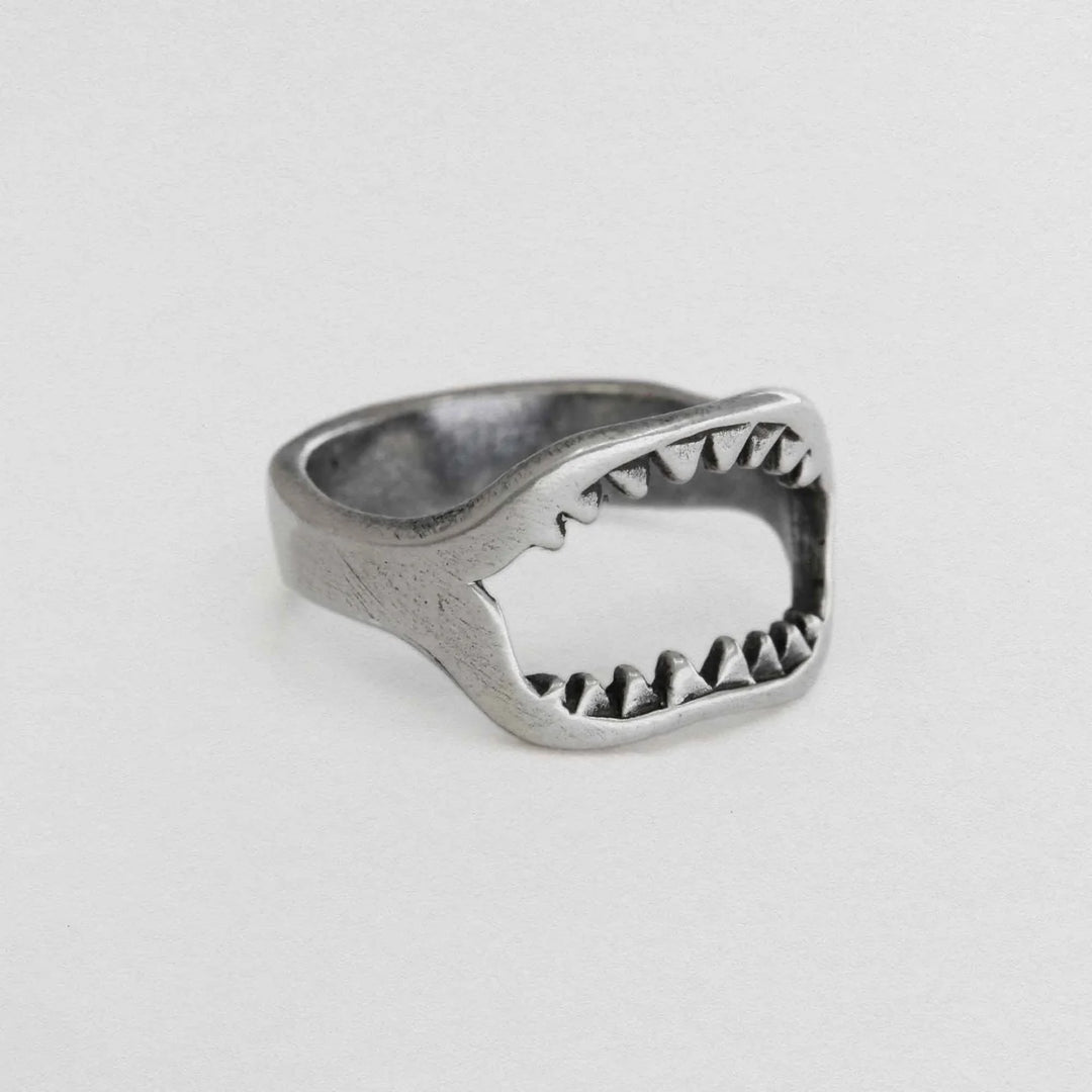Sue The Boy Sterling Silver Men's Jaws Ring