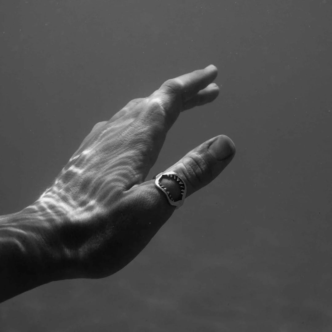 Sue The Boy Sterling Silver Men's Jaws Ring