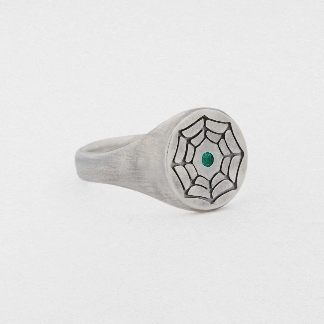 Sue The Boy Sterling Silver Men's Web Ring