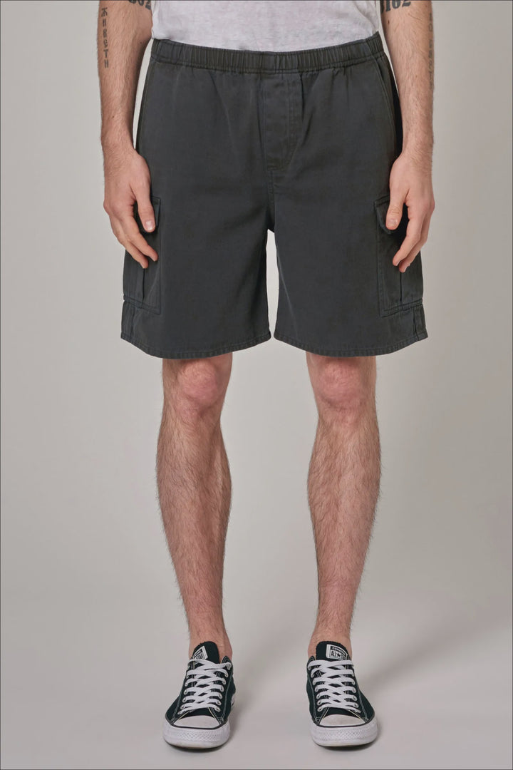 Rollas Tradie Cargo Short-Sulphur Black