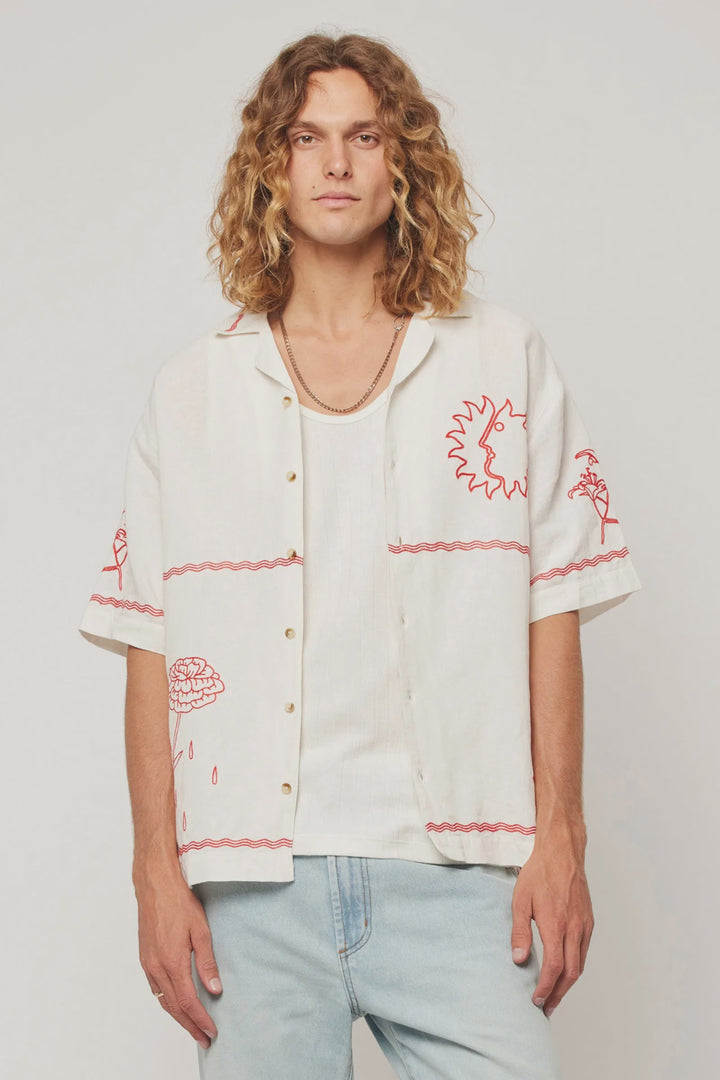 Rolla's It's Sunny Bowler Shirt - Off White