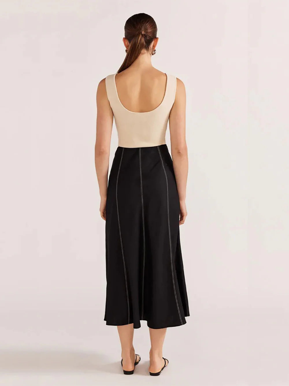 Staple The Label Theory Midi Skirt- Black