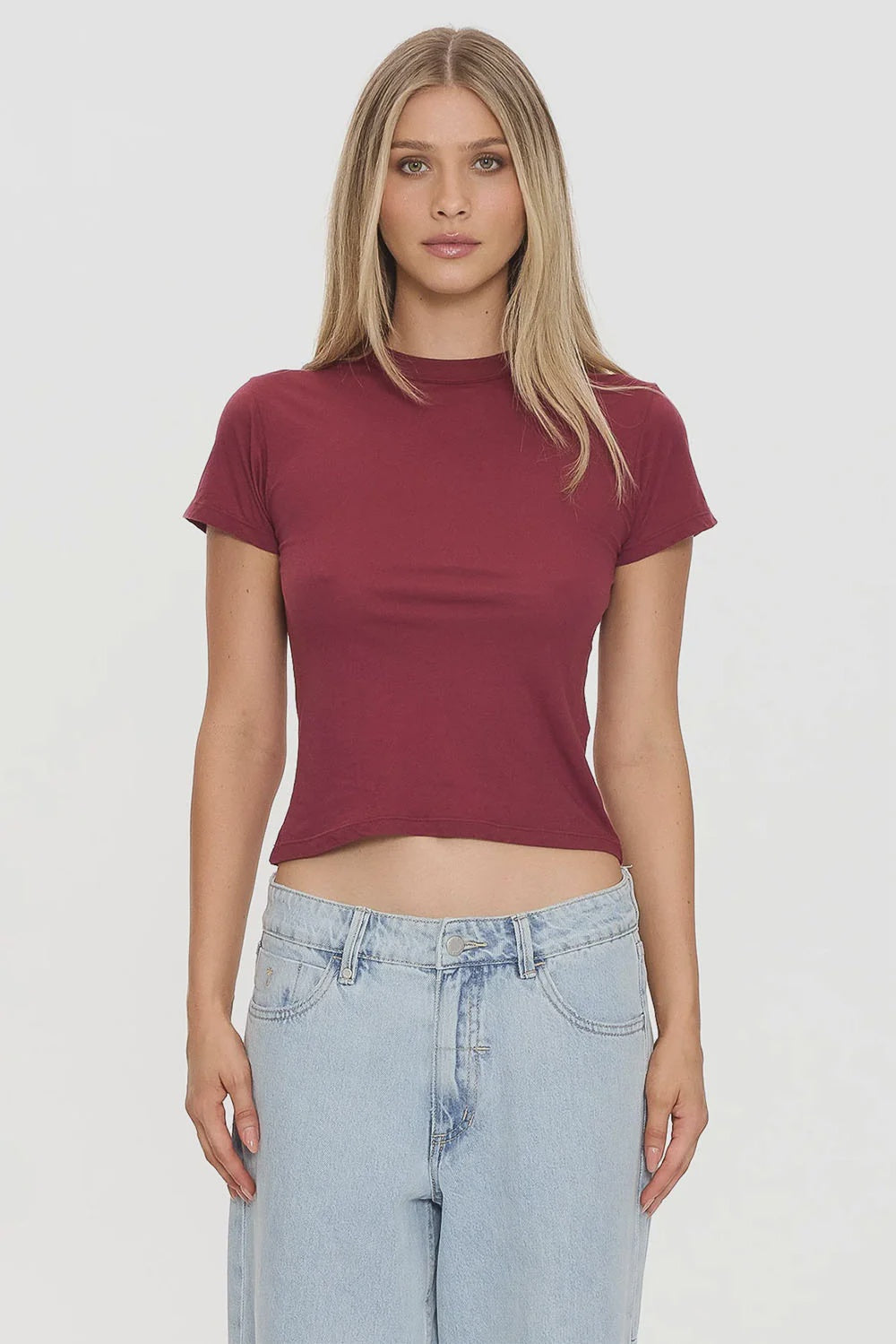 Thrills Boy Tee-Garnet Red