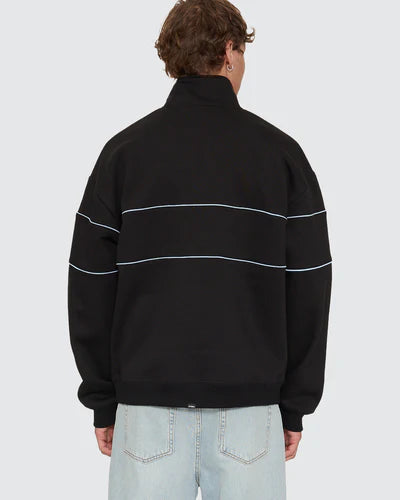 Thrills Split Decisions Quarter Zip Fleece - Black
