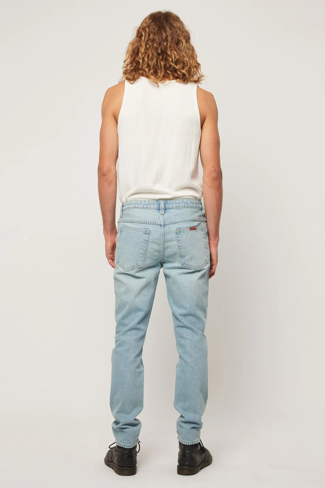 Rolla's Tim Slims Jean - Keel Blue - Bleached Vintage Indigo