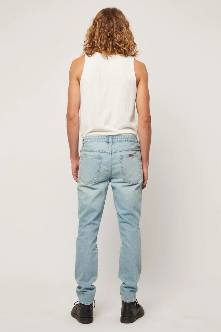 Rolla's Tim Slims Jean - Keel Blue - Bleached Vintage Indigo