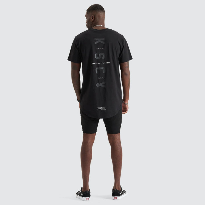 Kiss Chacey Trained Dual Curved Tee- Jet Black