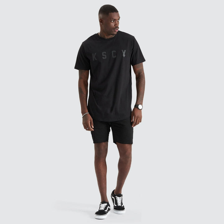 Kiss Chacey Trained Dual Curved Tee- Jet Black