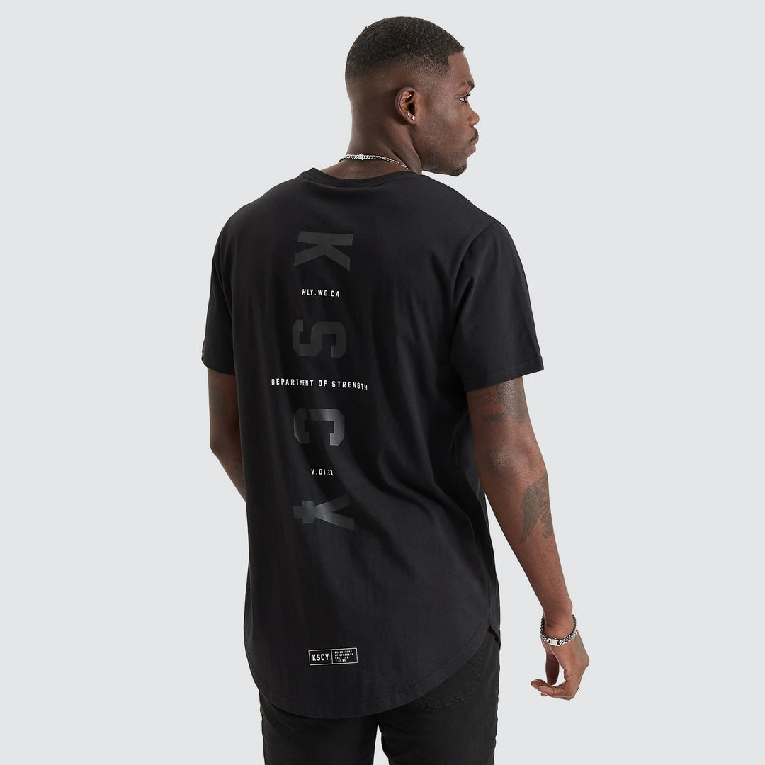 Kiss Chacey Trained Dual Curved Tee- Jet Black