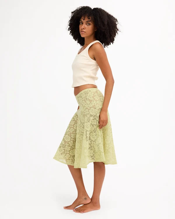 Billabong Paisley Lace Skirt - Smoke Green