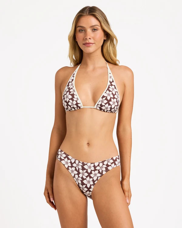Billabong Playa Sol Sumi Halter Tri Bikini Top - Teak