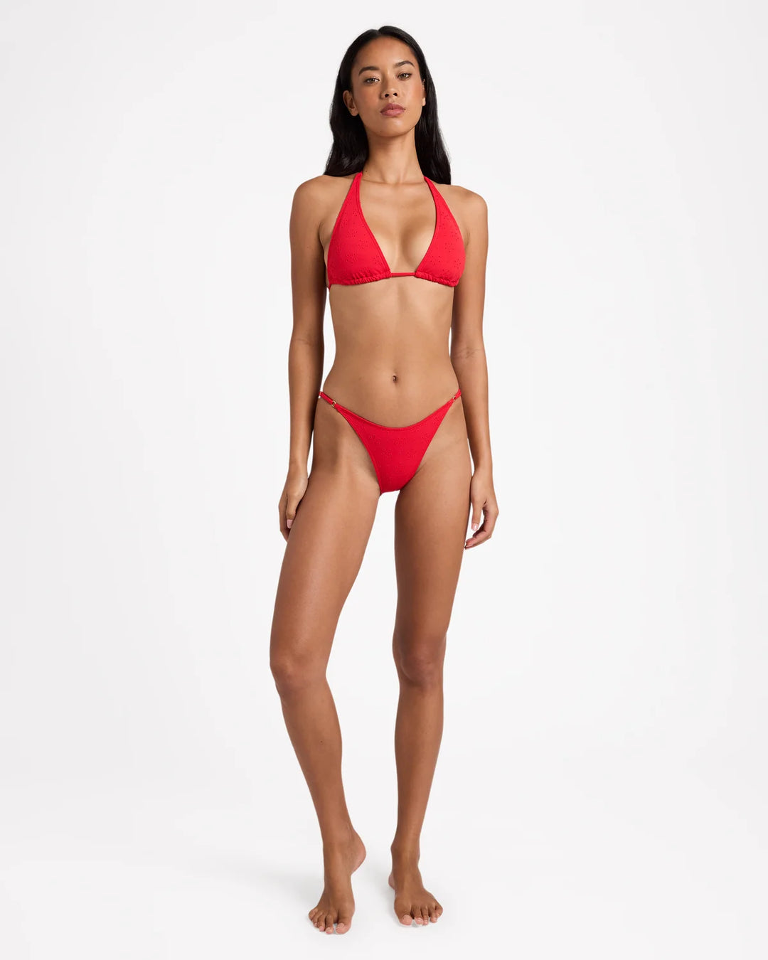 Billabong Simply Sweet Sumi Halter Bikini Top - Hibiscus