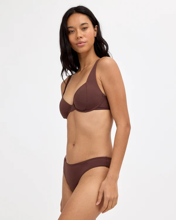 Billabong Sol Searcher Khloe D/DD Bikini Top - Teak