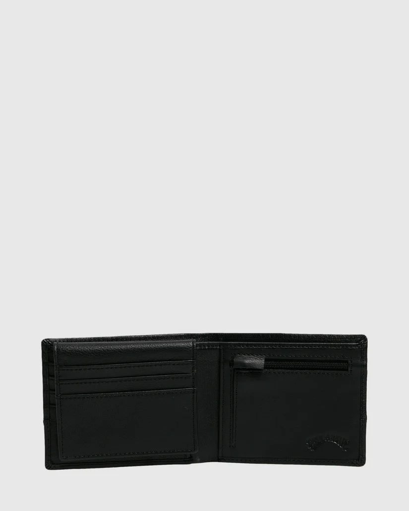 Billabong Dimension 2 in 1 Leather Wallet-Black