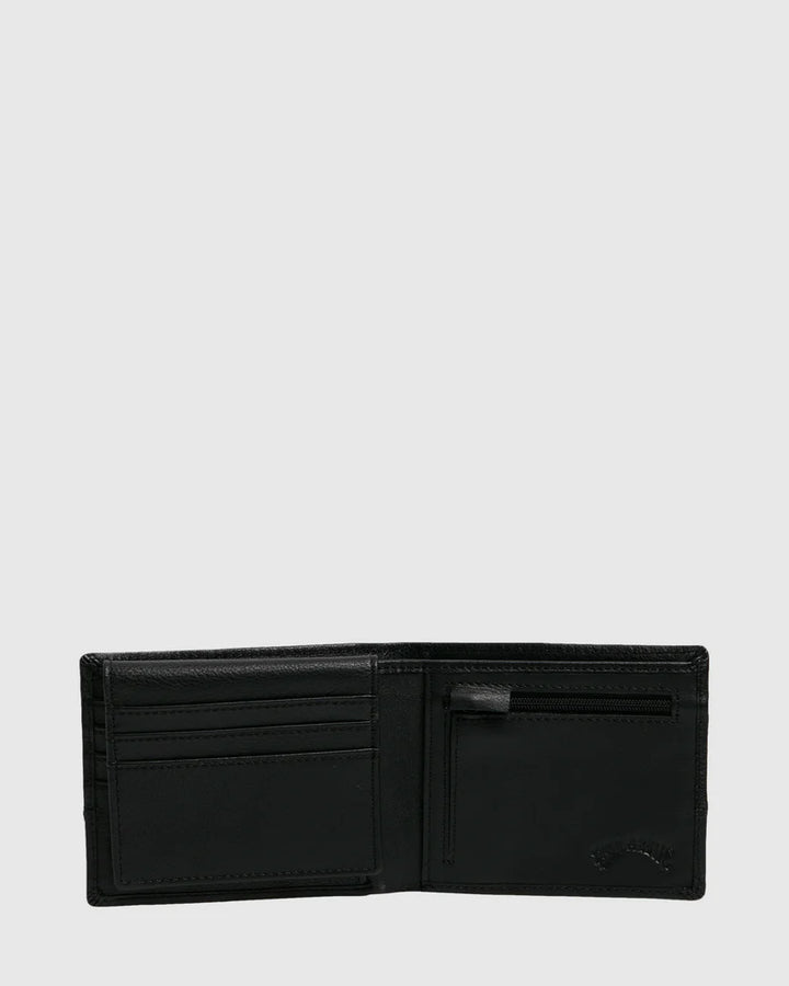 Billabong Dimension 2 in 1 Leather Wallet-Black