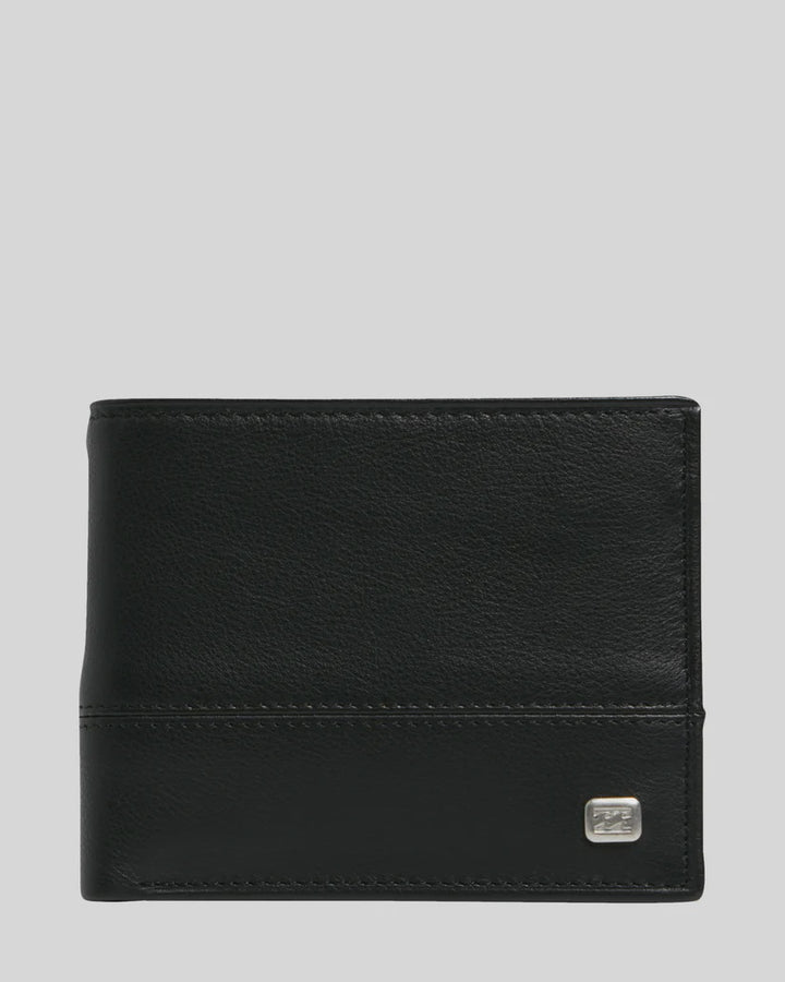 Billabong Dimension 2 in 1 Leather Wallet-Black
