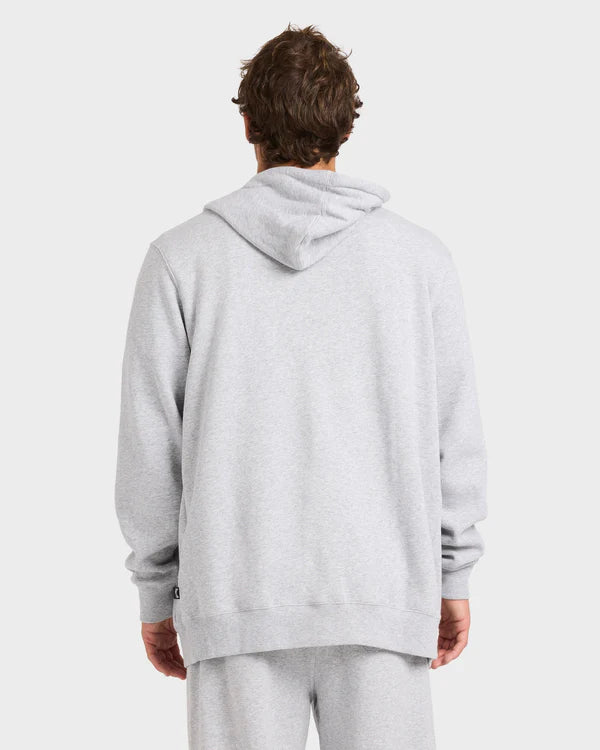 Billabong Premium Wave Wash Zip Thru Hood - Light Grey Heather