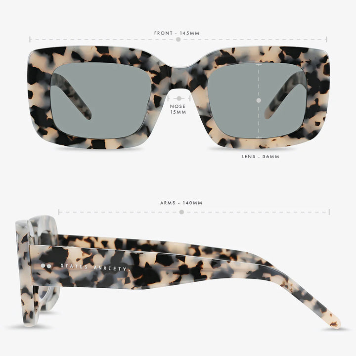 Status Anxiety Unyielding Sunglasses - White Tort