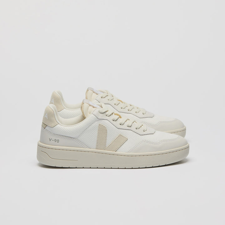 Veja V-90 B-Mesh Sneaker - White Pierre