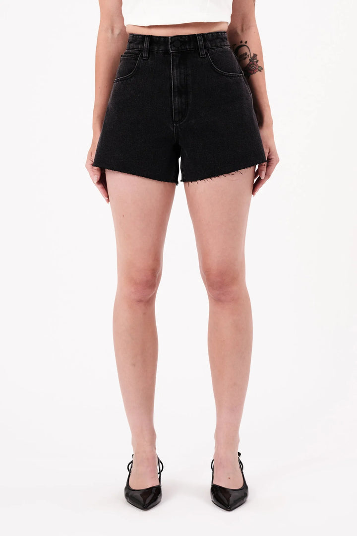 Abrand Venice Denim Short - Heidi - Washed Black